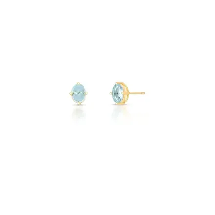 Brinco Oval em Cristal