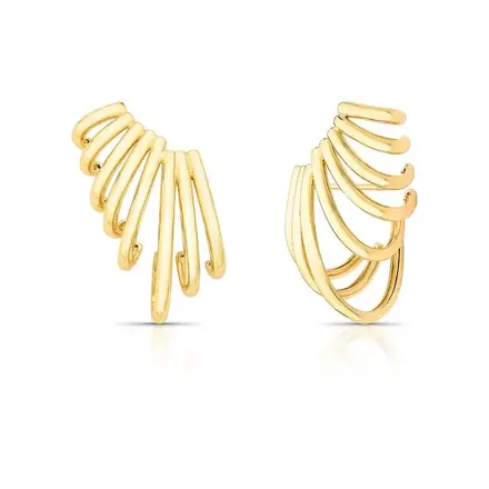 Brinco Ear Cuff com Oito Voltas Lisas