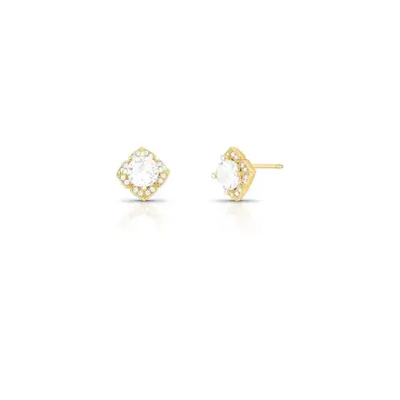 Brinco de Flor com Zircônias
