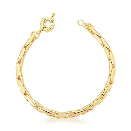 Pulseira com Elos Palmeirinha e Fecho Boia