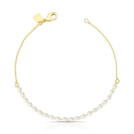 Pulseira com Pérolas Redondas