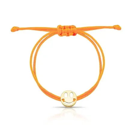 Pulseira Regulável Kids com Emoji Feliz Prateado