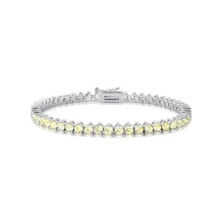 Pulseira Riviera com Zircônias Redondas
