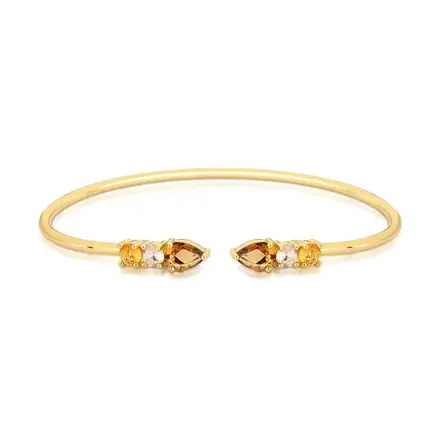 Bracelete com Abertura em Cristais