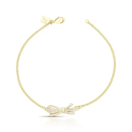 Pulseira de Laço com Zircônias