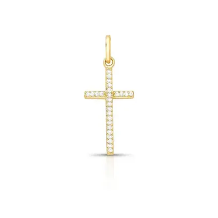 Pingente de Cruz com Zircônias