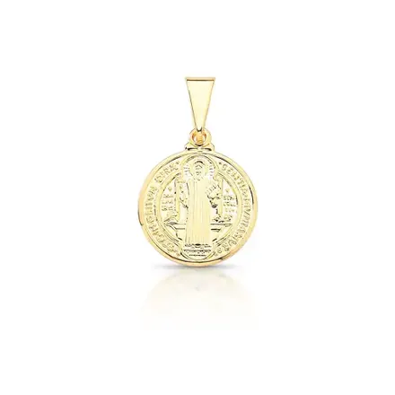 Pingente Medalha de São Bento Redondo