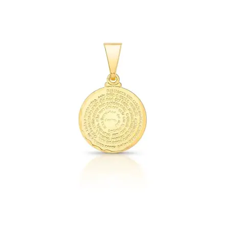 Pingente Medalha Pai Nosso Redondo