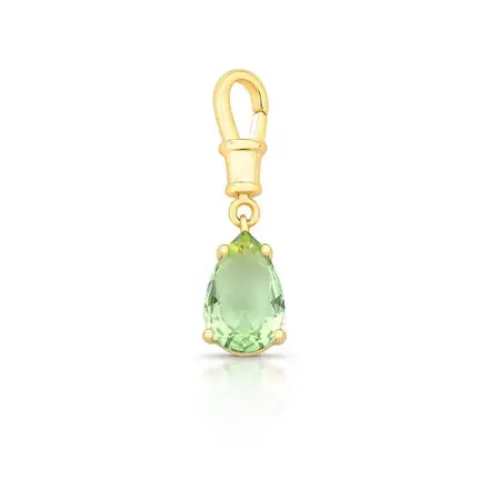 Pingente com Fecho e Cristal de Gota