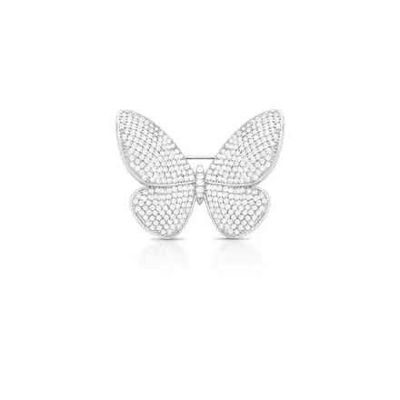 Broche de Borboleta em Zircônias