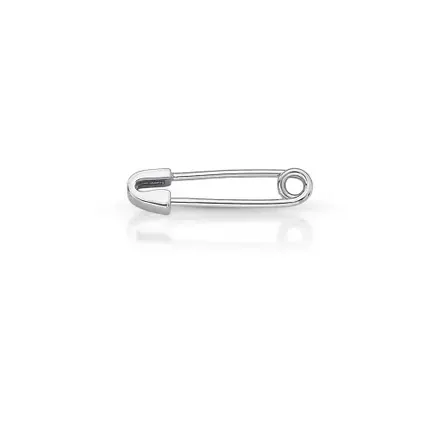 Broche de Alfinete Liso Prateado
