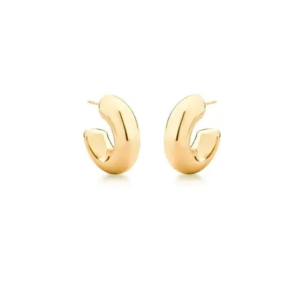 Meia Argola Abaulada e Lisa
