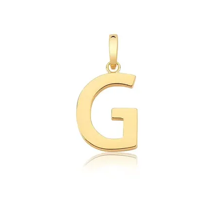 Pingente com Fecho de Letra "G" Liso