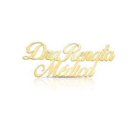 Broche Personalizado com 3 Palavras de até 26 Letras