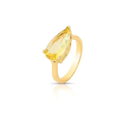 Anel de Gota em Cristal